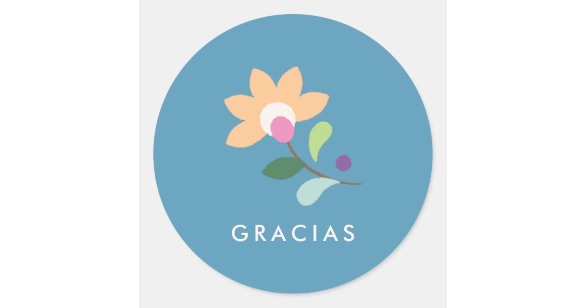 Botanical Bloom Cinco de Mayo Sticker - Cerulean | Zazzle
