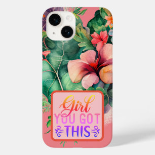 Botanical Bloom Girl You Got This Quote Case-Mate iPhone 14 Case