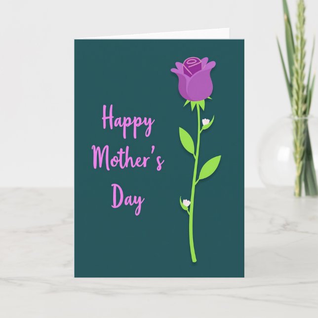 Botanical Bloom Mothers Day Card (Front)