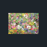 Botanical Bloom Nature Wildflower Canvas Print<br><div class="desc">Showy blanket flowers with the bright daisy flowers bloom.</div>