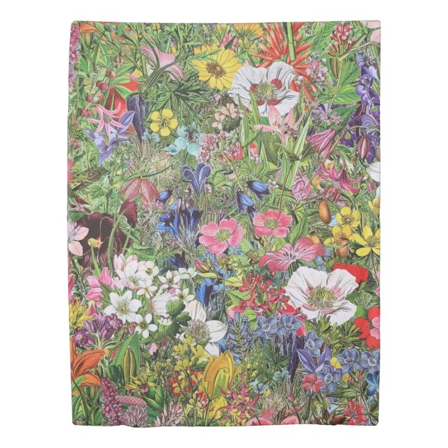 Botanical Bloom Nature Wildflower Duvet Cover (Front)
