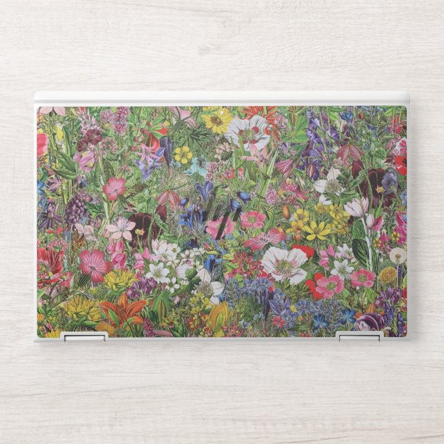 Botanical Bloom Nature Wildflower HP Laptop Skin (Front)