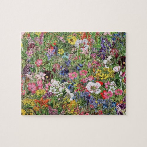 Botanical Bloom Nature Wildflower Jigsaw Puzzle