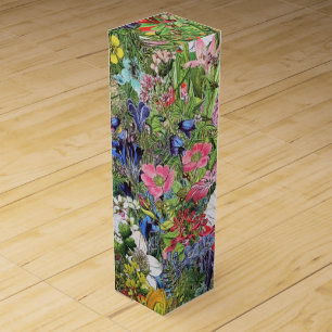 Botanical Bloom Nature Wildflower Wine Box