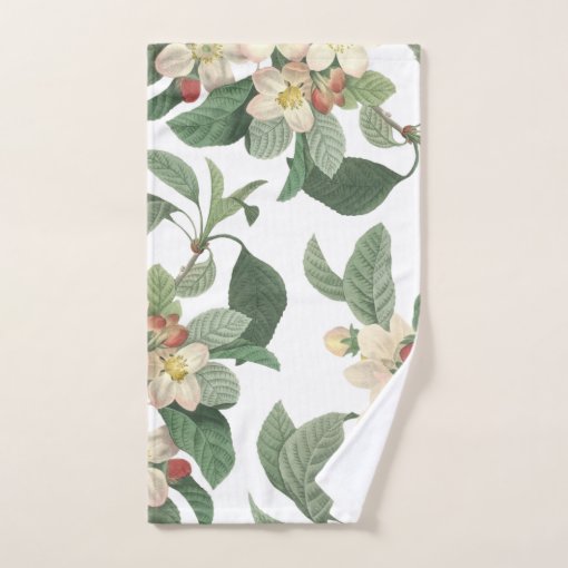 Botanical Blooming Florals Bath Towel Set | Zazzle