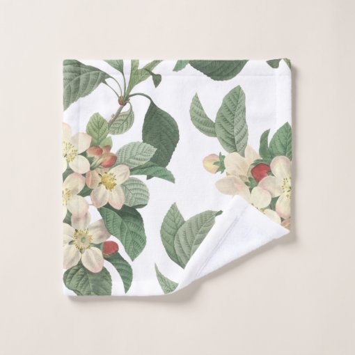 Botanical Blooming Florals Bath Towel Set | Zazzle