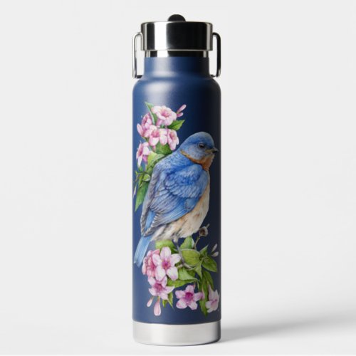 Botanical Blue Bird Insulated Bottle