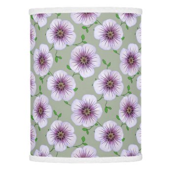 Botanical Blue Flower On Any Color Lamp Shade by KreaturFlora at Zazzle