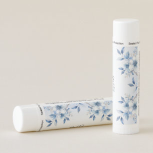 Botanical Blue Flowers Lip Balm