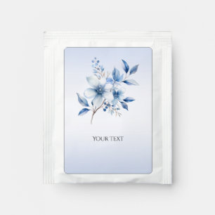 Botanical Blue Flowers Tea Bag Drink Mix