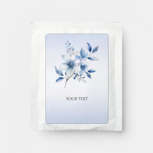 Botanical Blue Flowers Tea Bag Drink Mix