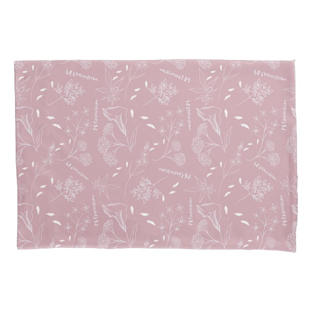 Botanical Blush Bedding Collection Pillow Case (Front)