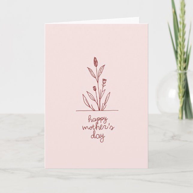 Botanical Blush Pattern Card (Front)