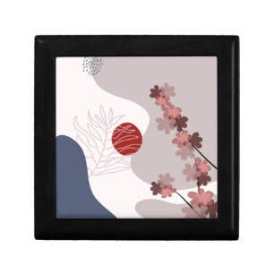 Botanical Boho Blue Magenta Gift Box