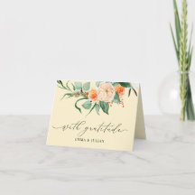 Botanical Boho Greenery Personalized Names Wedding