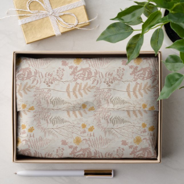 Botanical Boho Pattern Tissue Paper (Gift)