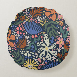 Botanical Boho Round Pillow