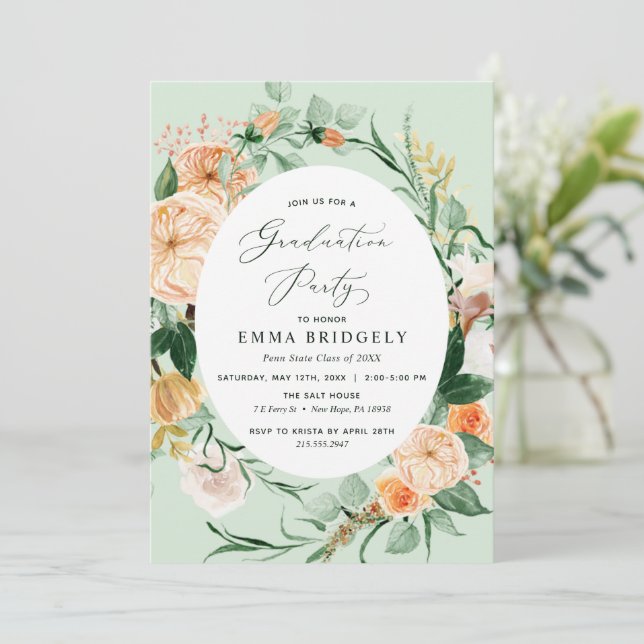 PM Botanical boho logo for wedding invitation.