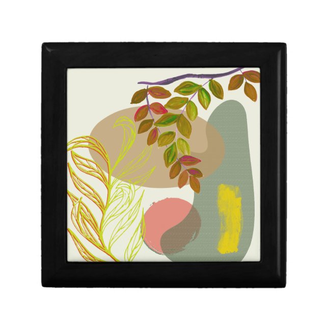 Botanical Boho Yellow Green Gift Box (Front)