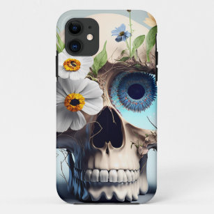 Botanical Bones and Botany Floral Skull iPhone 11 Case