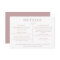 Botanical Branch Dusty Mauve Rose Wedding Details 