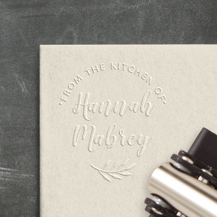 Botanical Branch Personalized Cooking or Baking Embosser