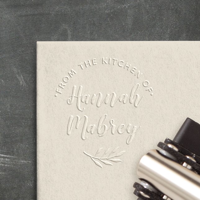 Botanical Branch Personalized Cooking or Baking Embosser (Creator Uploaded)