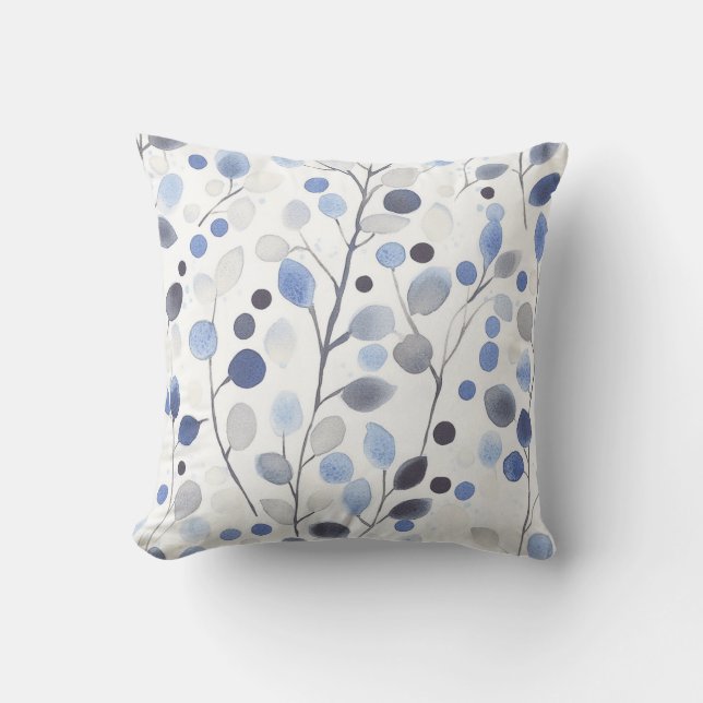 Botanical Branch Throw Pillow (Front)