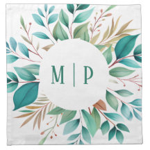 Botanical Branches watercolor theme Bright colors