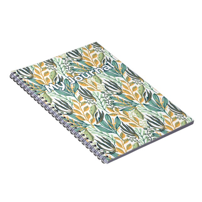Botanical Breeze – "My Journal" Floral Notebook (Right Side)
