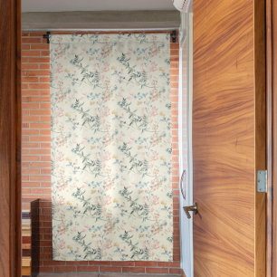 Botanical Breezy Leaves Flowers Floral Blackout Curtains