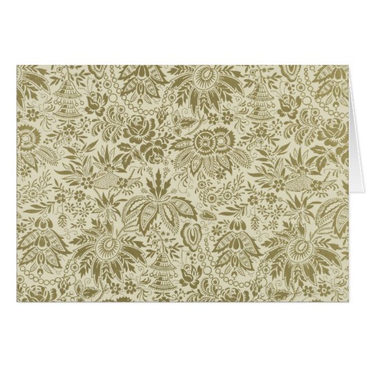 Botanical Brocade Toile Floral Green Sage Pattern (Front Horizontal)