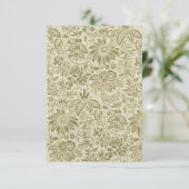 Botanical Brocade Toile Floral Green Sage Pattern (Standing Front)