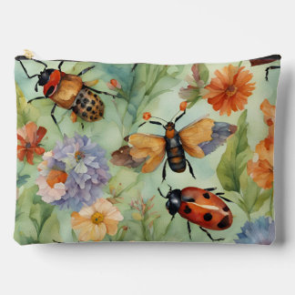 Botanical Bug Symphony Accessory Pouch