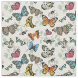 Botanical Butterflies Luscious Print Fabric