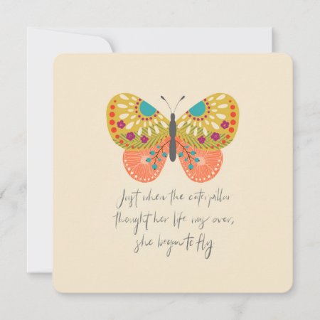 Botanical Butterfly Card