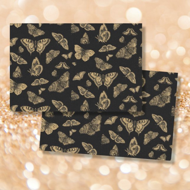 Botanical Butterfly Gold Glitter Pattern Decoupage Tissue Paper (Creator Uploaded)