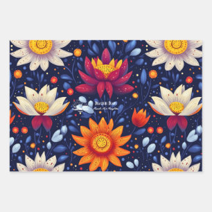 Botanical Cactus Design for Wellness Business Wrapping Paper Sheets