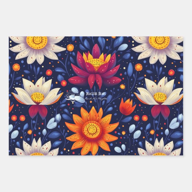 Botanical Cactus Design for Wellness Business Wrapping Paper Sheets (Front)