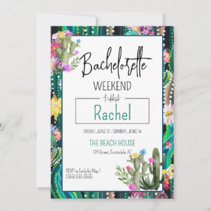 Botanical Cactus+Florals I Invitation