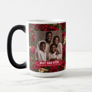 Botanical Calla Lilies Bouquet Dad Day Ceramic Color Morph Mug
