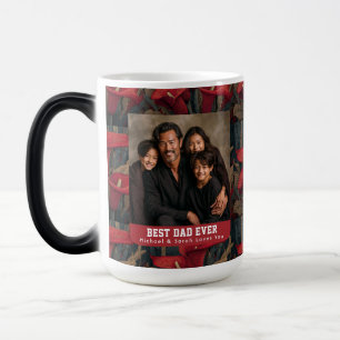 Botanical Calla Lilies Happy Fathers Day Custom Color Morph Mug