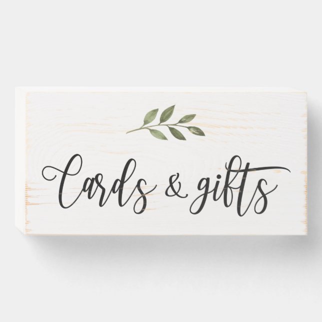 Botanical Cards and Gifts Wedding sign (Front Horizontal)