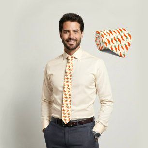 Botanical Carrots Collection Neck Tie