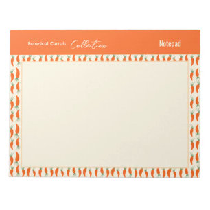 Botanical Carrots Collection Notepad