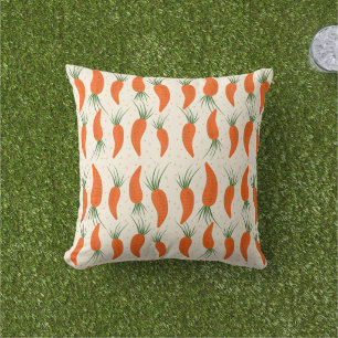 Botanical Carrots Collection Outdoor Pillow