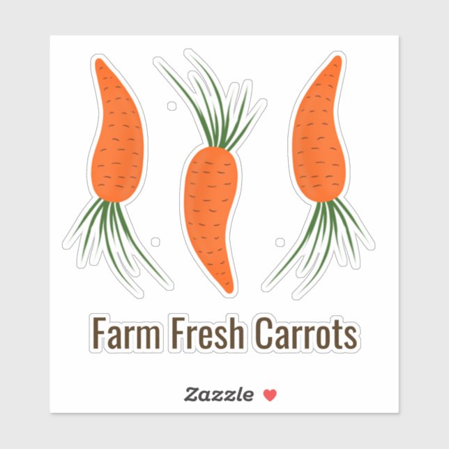 Botanical Carrots Collection  Sticker (Sheet)