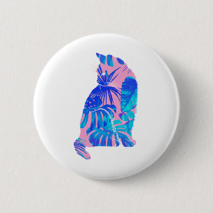 botanical cat button