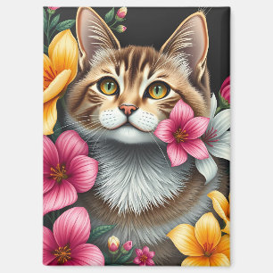 Botanical Cat Haven Magnet