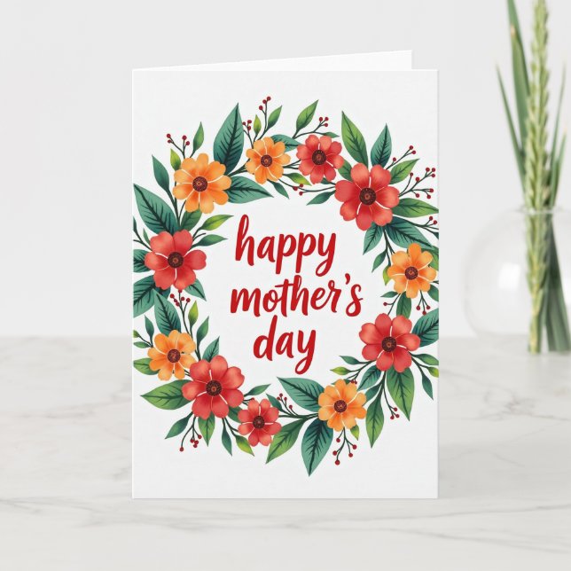 Botanical Celebration Greeting Card (Front)